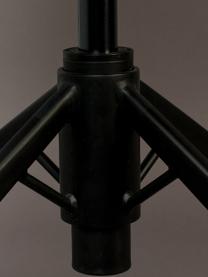 Kunstleren bureaustoel Franky, in hoogte verstelbaar, Bekleding: kunstleer (polyurethaan), Poten: gepoedercoat metaal, Wieltjes: kunststof, Zwart, 68 x 68 cm