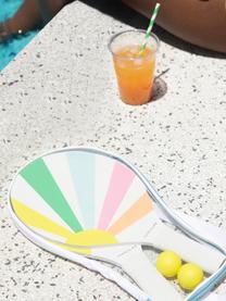Juego palas de playa Gelato, 5 pzas., Tablero de fibras de densidad media (MDF), Motivo sol, multicolor, An 20 x Al 40 cm