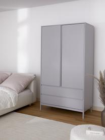 Armoire classique Ikaro, 2 portes, Gris, larg. 110 x haut. 200 cm