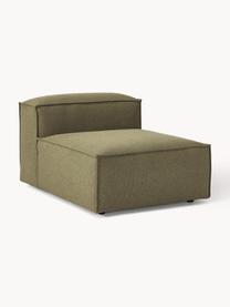 Chauffeuse modulable Lennon, Tissu vert olive, larg. 89 x prof. 119 cm