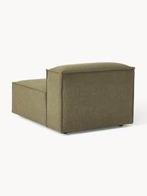 Chauffeuse modulable Lennon, Tissu vert olive, larg. 89 x prof. 119 cm