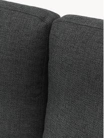 Sofa Cucita (3-Sitzer), Bezug: Webstoff (100% Polyester), Gestell: Massives Kiefernholz, FSC, Beine: Metall, lackiert Dieses P, Webstoff Anthrazit, B 228 x T 94 cm