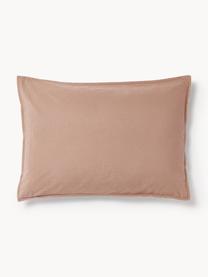 Funda de almohada de percal lavado Debbie, Turrón, An 45 x L 110 cm