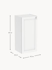 Wisząca szafka łazienkowa Rafaella, S 42 cm, Złamana biel, matowy, S 42 x W 85 cm