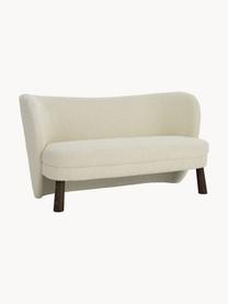 Teddy-Sofa Tress (2-Sitzer) mit Kieferholz-Füßen, Bezug: Teddy (100 % Polyester), Korpus: Sperrholz, Kieferholz, Beine: Eschenholz, Teddy Weiß, B 140 x T 65 cm