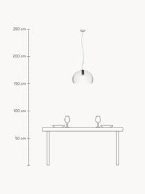 Lámpara de techo Small FL/Y, Pantalla: plástico, Cable: plástico, Transparente, Ø 38 x Al 28 cm