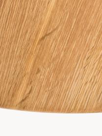 Runder Esstisch Yumi aus Eichenholz, Ø 115 cm, Tischplatte: Mitteldichte Holzfaserpla, Beine: Eichenholz, massiv, Eichenholz, Ø 115 cm