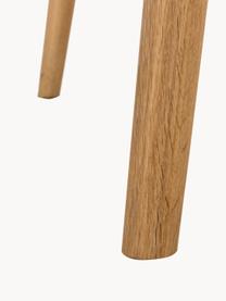 Tavolo rotondo in legno di quercia bianco lavato Yumi Ø115 cm, Gambe: legno di quercia massicci, Legno di quercia, Ø 115 cm