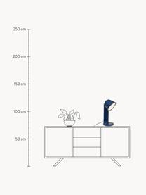 Handgemachte große Tischlampe Ceramique Down, Keramik, Dunkelblau, Ø 24 x H 49 cm