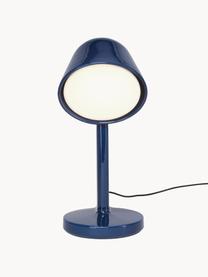 Grande lampe à poser artisanale Ceramique Down, Céramique, Bleu foncé, Ø 24 x haut. 49 cm