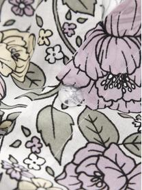 Renforcé-Bettwäsche Adrienne mit Blumen-Print und Stehsaum, Webart: Renforcé Fadendichte 144 , Bunt, 135 x 200 cm + 1 Kissen 80 x 80 cm