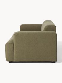 Sofa Melva (3-Sitzer), Bezug: 100 % Polyester Der strap, Gestell: Massives Kiefern- und Fic, Füße: Kunststoff, Webstoff Olivgrün, B 238 x T 101 cm