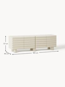 Lowboard Fana, Korpus: Mitteldichte Holzfaserpla, Beine: Pappelholz Dieses Produkt, Beige, B 180 x H 57 cm