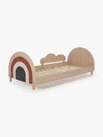 Lit pour enfant en bois avec support latéral amovible Charli, 90 x 200 cm, Contreplaqué, MDF, Bois, multicolore, larg. 90 x long. 200 cm