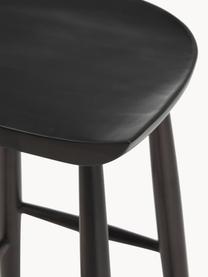 Barová židle z mangového dřeva Nino, Mangové dřevo, Mangové dřevo, lakované černou barvou, Š 40 cm, V 78 cm