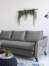 Sofa narożna z funkcją spania i miejscem do przechowywania Charming Charlie, Tapicerka: 100% poliester, w dotyku , Stelaż: drewno naturalne, płyta w, Szary, S 228 x G 150 cm