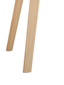 Silla con reposabrazos de plástico Claire, Asiento: plástico, Patas: madera de haya, Negro, An 60 x F 54 cm