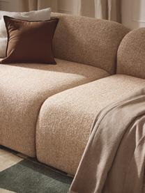 Modulares Sofa Wolke (4-Sitzer) aus Bouclé, Bezug: Bouclé (96 % Polyester, 4, Füße: Kunststoff Dieses Produkt, Bouclé Orange, B 343 x T 118 cm