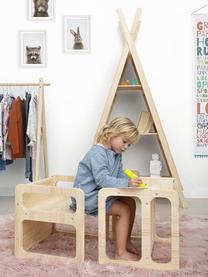 Mueble infantil Montessori, Madera de pino, Beige, An 40 x Al 40 cm