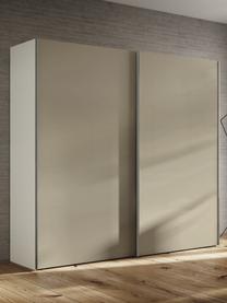 Schuifdeurkast Oliver met 2 deuren, inclusief montageservice, Frame: panelen op houtbasis, gel, Beige, 202 x 225 cm