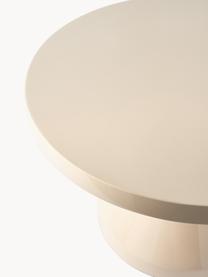 Table basse ronde Zig Zag, Plastique, laqué, Beige clair, Ø 60 cm