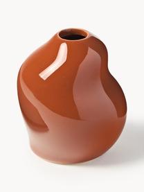 Vases en grès Madhuri, 3 élém., Grès cérame, Orange, Lot de différentes tailles