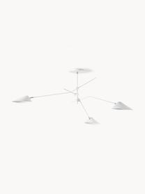 Lampada da soffitto grande Neron, Decorazione: metallo ottonato, Bianco, Larg. 173 x Prof. 170 cm