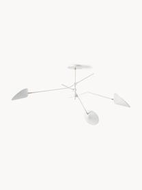 Lampada da soffitto grande Neron, Decorazione: metallo ottonato, Bianco, Larg. 173 x Prof. 170 cm