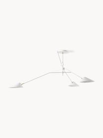 Grote plafondlamp Neron, Decoratie: vermessingd metaal, Wit, B 173 x D 170 cm