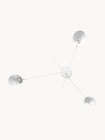 Lampada da soffitto grande Neron, Decorazione: metallo ottonato, Bianco, Larg. 173 x Prof. 170 cm