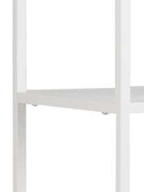 Étagère métal blanc Neptun, Métal, enduit, Blanc, larg. 70 x haut. 185 cm