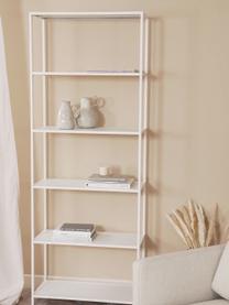 Libreria in metallo bianco Neptun, Metallo rivestito, Bianco, Larg. 70 x Alt. 185 cm