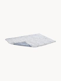 Prešívaná deka pre domáce zvieratá Cozy, Zamat (100 % polyester), Svetlosivá, svetlomodrá, Š 50 x D 70 cm