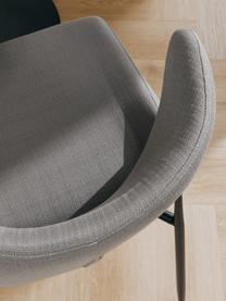 Čalúnená stolička Tess, Sivá, čierna, Š 49 x V 84 cm