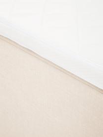 Letto boxspring premium Violet, Materasso: nucleo a 5 zone di molle , Piedini: legno massiccio di betull, Tessuto bianco crema, Larg. 140 x Lung. 200 cm, grado di durezza 2