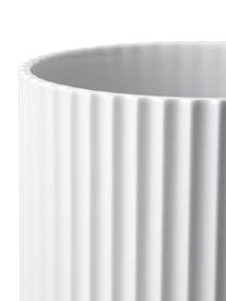 Porseleinen vaas Lyngby, H 25 cm, Porselein, Wit, Ø 15 x H 25 cm