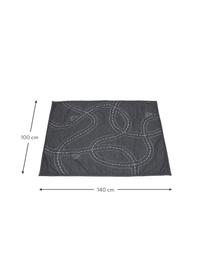 Tapis de jeu réversible Traffic Jam, Gris, bleu pétrole, larg. 100 x long. 140 cm