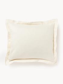 Leněný povlak na polštář Malia, Tlumeně bílá, Š 40 cm, D 80 cm