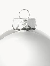 Kerstballen Evergreen mat/glanzend, verschillende formaten, Zilverkleurig, Ø 8 cm, 6 stuks