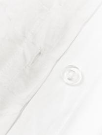 Dwustronna pościel z tkaniny typu seersucker Esme, Biały, 200 x 200 cm + 2 poduszki 80 x 80 cm