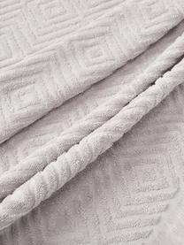 Lot de serviettes de bain texturées Jacqui, tailles variées, Gris clair, 4 éléments (2 serviettes de toilette et 2 draps de bain)
