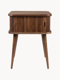 Dřevěný noční stolek Barbier, Ořechové dřevo, Š 45 cm, V 59 cm