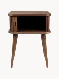 Dřevěný noční stolek Barbier, Ořechové dřevo, Š 45 cm, V 59 cm