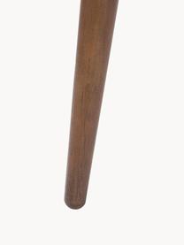 Comodino in legno con anta scorrevole e frontale scanalato Barbier, Legno di noce, Larg. 45 x Alt. 59 cm