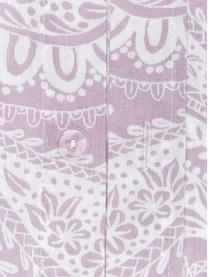 Renforcé povlečení  z organické bavlny s paisley vzorem Manon, Fialová, se vzorem, 140 x 200 cm + 1 polštář 80 x 80 cm