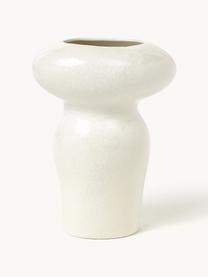 Vase Sakai, H 31 cm, Steinzeug, glasiert, Off White, B 23 x H 31 cm