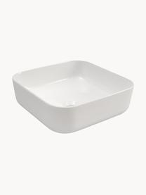 Set lavabo Perth, 5 pzas., Lámpara: aluminio recubierto, Espejo: vidrio, Parte trasera: plástico ABS, Blanco, Set de diferentes tamaños