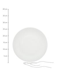 Assiette plate blanche Fine Bone China Nala, 2 pièces, Blanc