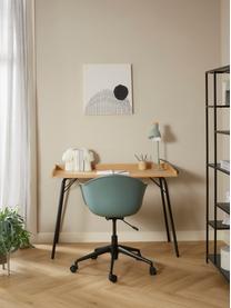 Krzesło biurowe Claire, Stelaż: metal malowany proszkowo, Szałwiowy zielony, S 66 x G 60 cm