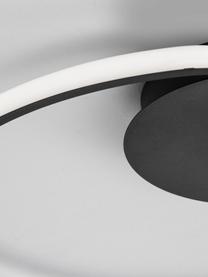 Plafonnier LED à intensité variable Fuline, Noir, Ø 50 x haut. 5 cm